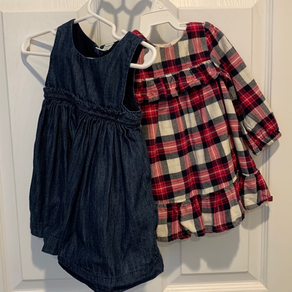 Two Baby Gap dresses.